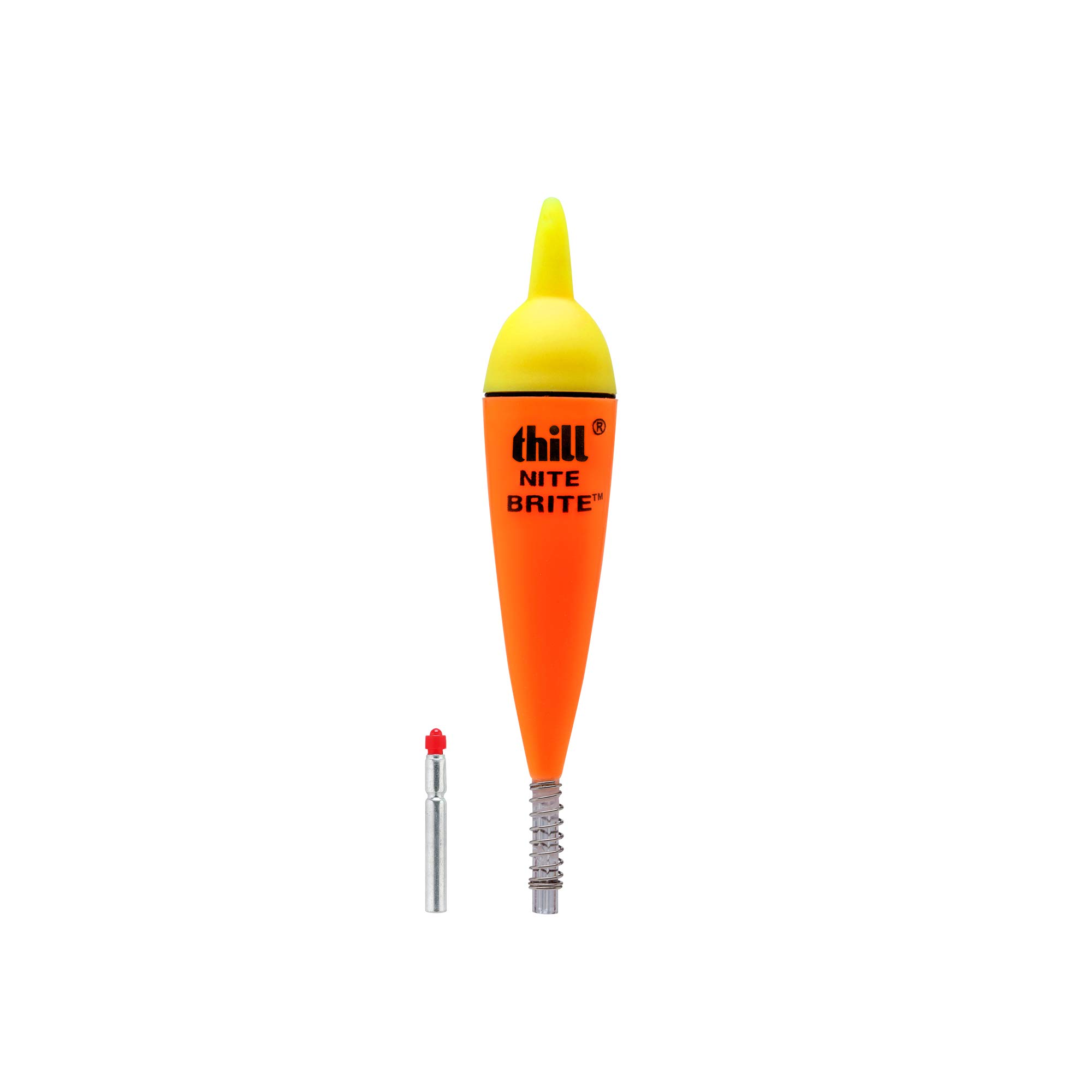Thill Nite Brite Lighted Float Super Bright Long-Lasting Fishing Bobber - Works as a Slip or Fixed Float