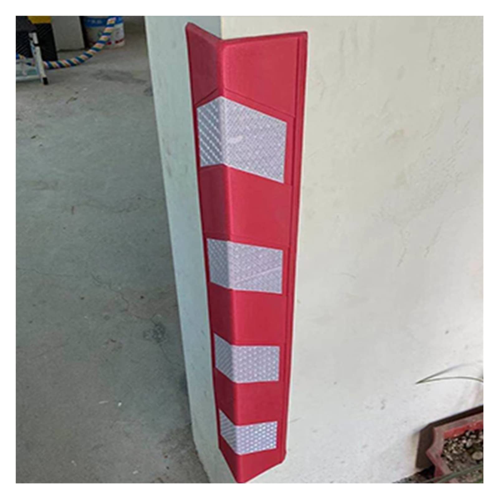 XPLKQXE Paredes De Garaje En Forma De L, Reflectante Protector Protector, Aparcamiento Garajes Almacenes, Cantos De Pared Y Parachoques (Color : Rosso, Tamaño : 20pcs)