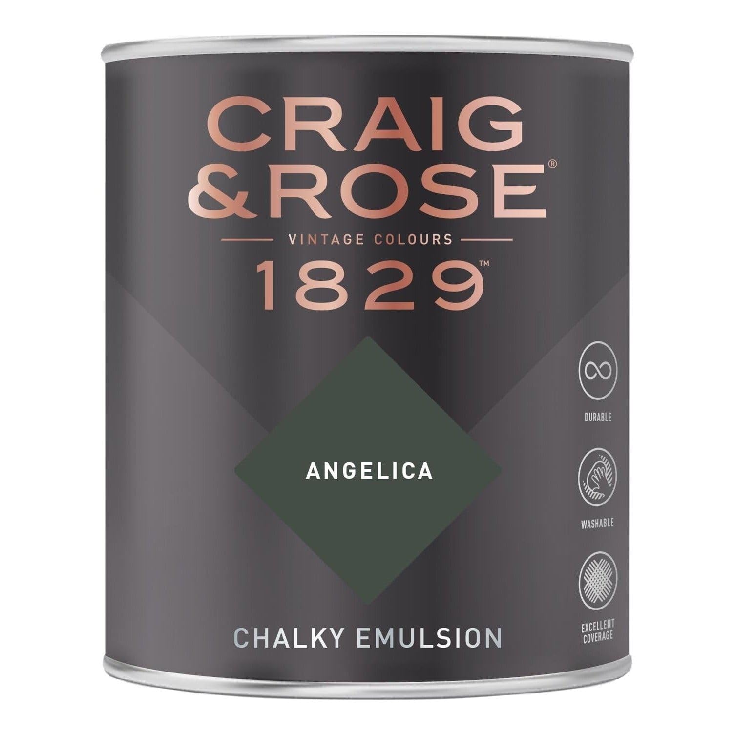 Paint Stop CRAIG & ROSE 1829 CHALKY EMULSION ANGELICA 750ML