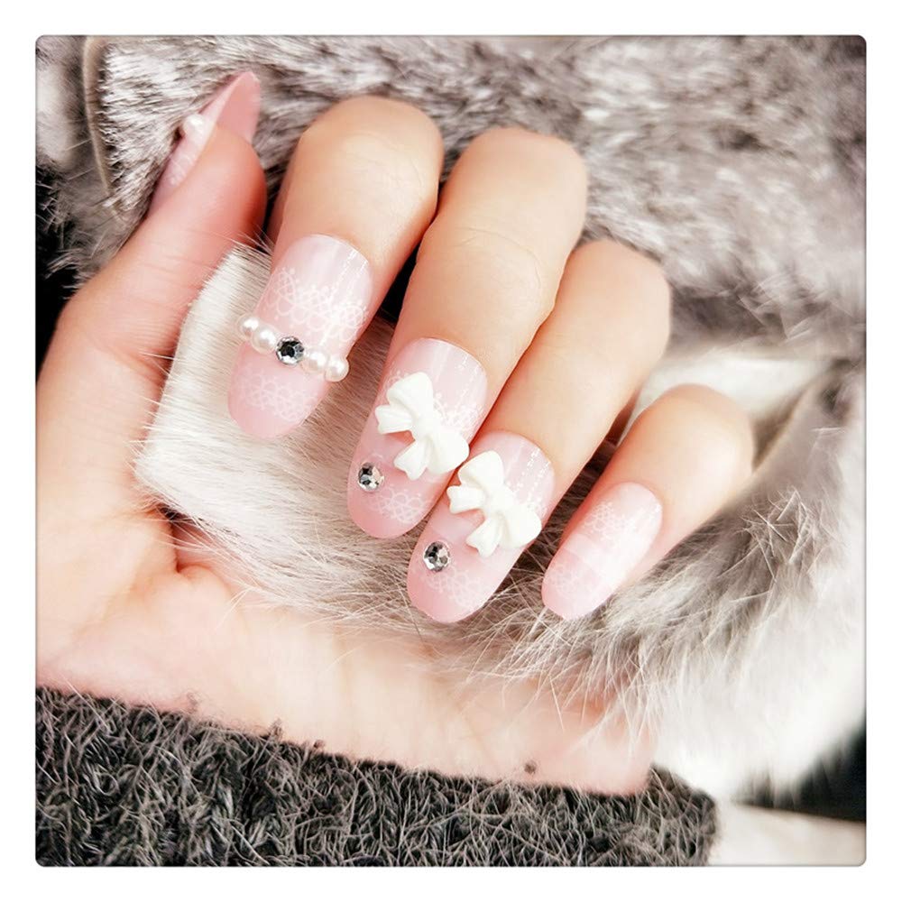 Uñas Postizas Arte De Uñas Tendencia De Moda Uñas Postizas Planas Novia Bellamente Decorada Colección De Manicura Terminada Herramienta De Manicura De Red Roja Con Parche De Uñas