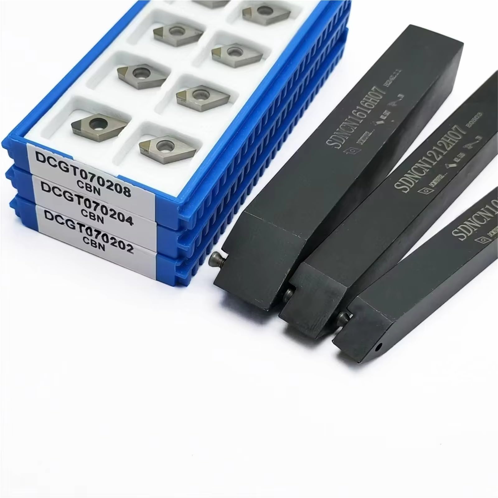 Portaherramientas Para Tornos SDNCN: Portaherramientas SDNCN1010H07, SDNCN1212H07, SDNCN1616H07 Para Cuchillas De Carburo DCGT070202 04 08 Herramienta de Torno(SDNCN1616 and 02 CBN)