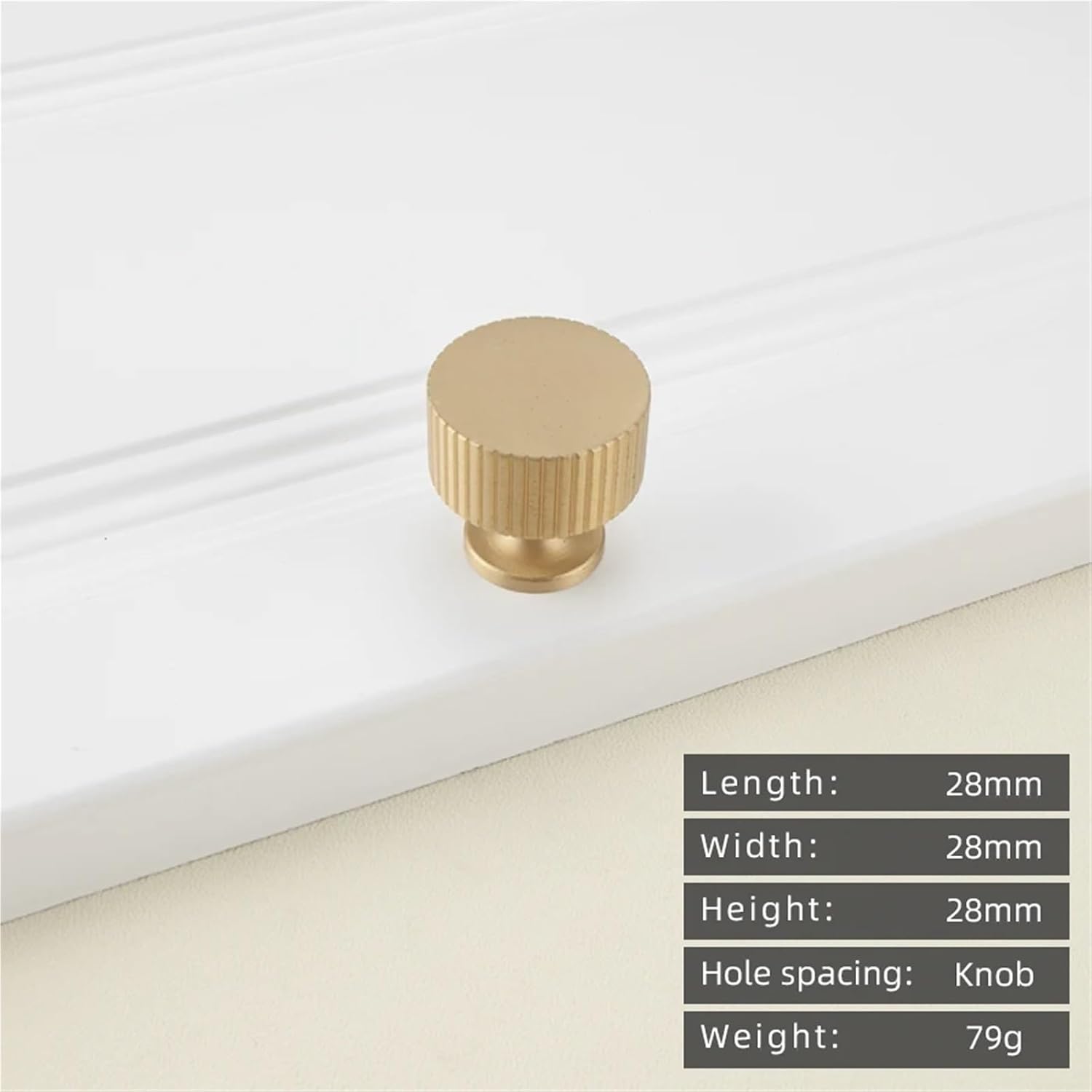 Solid Brass Gold T-Handle Kitchen Cabinet Drawer Long Handle 1Pcs(9-L-28mm)