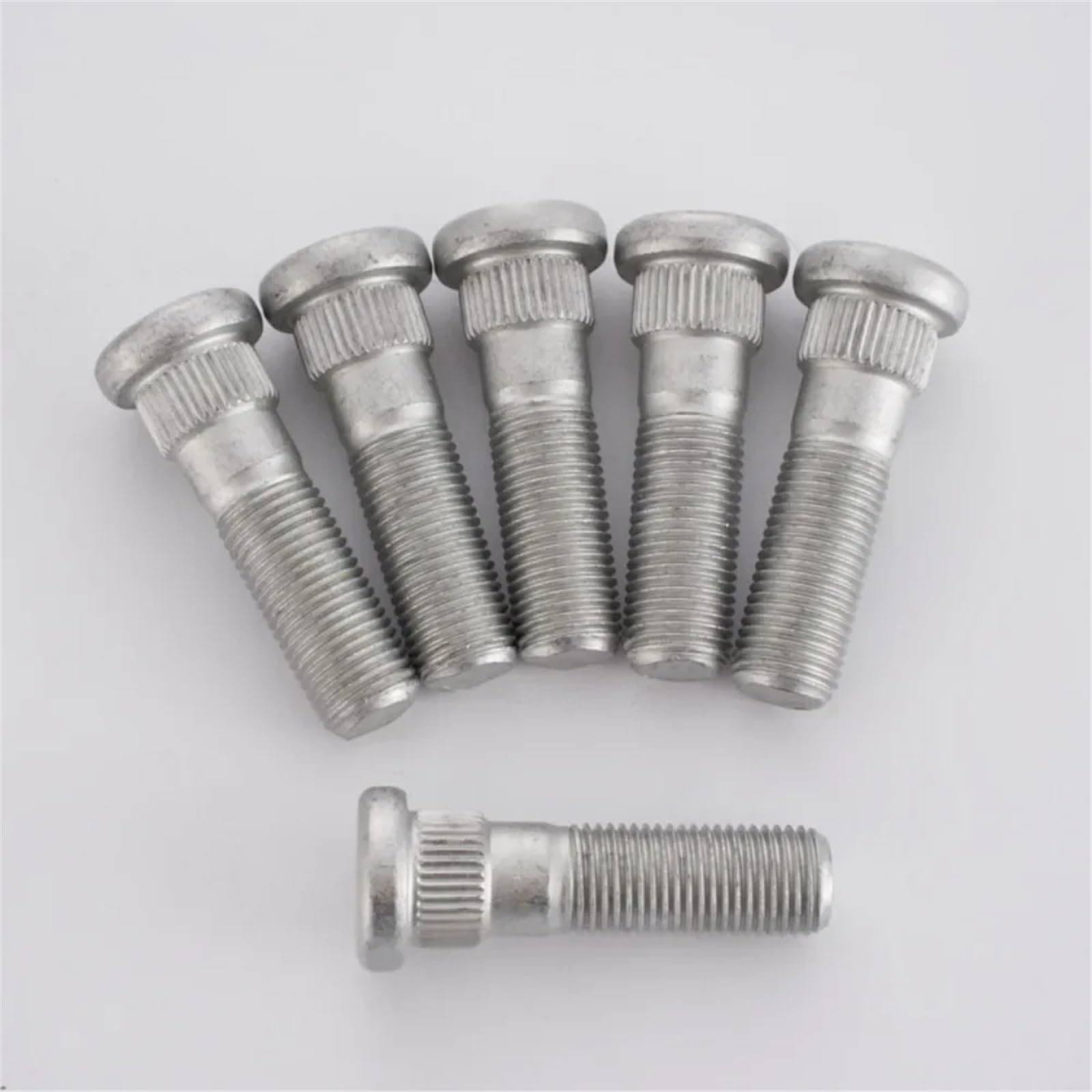 Radschrauben Kompatibel mit Nissan 6-teilige Radnaben-Keilschrauben Schraube M12 x 1,25 Keildurchmesser 14,3 mm Länge 48,5 51,5 mm Klasse 10.9