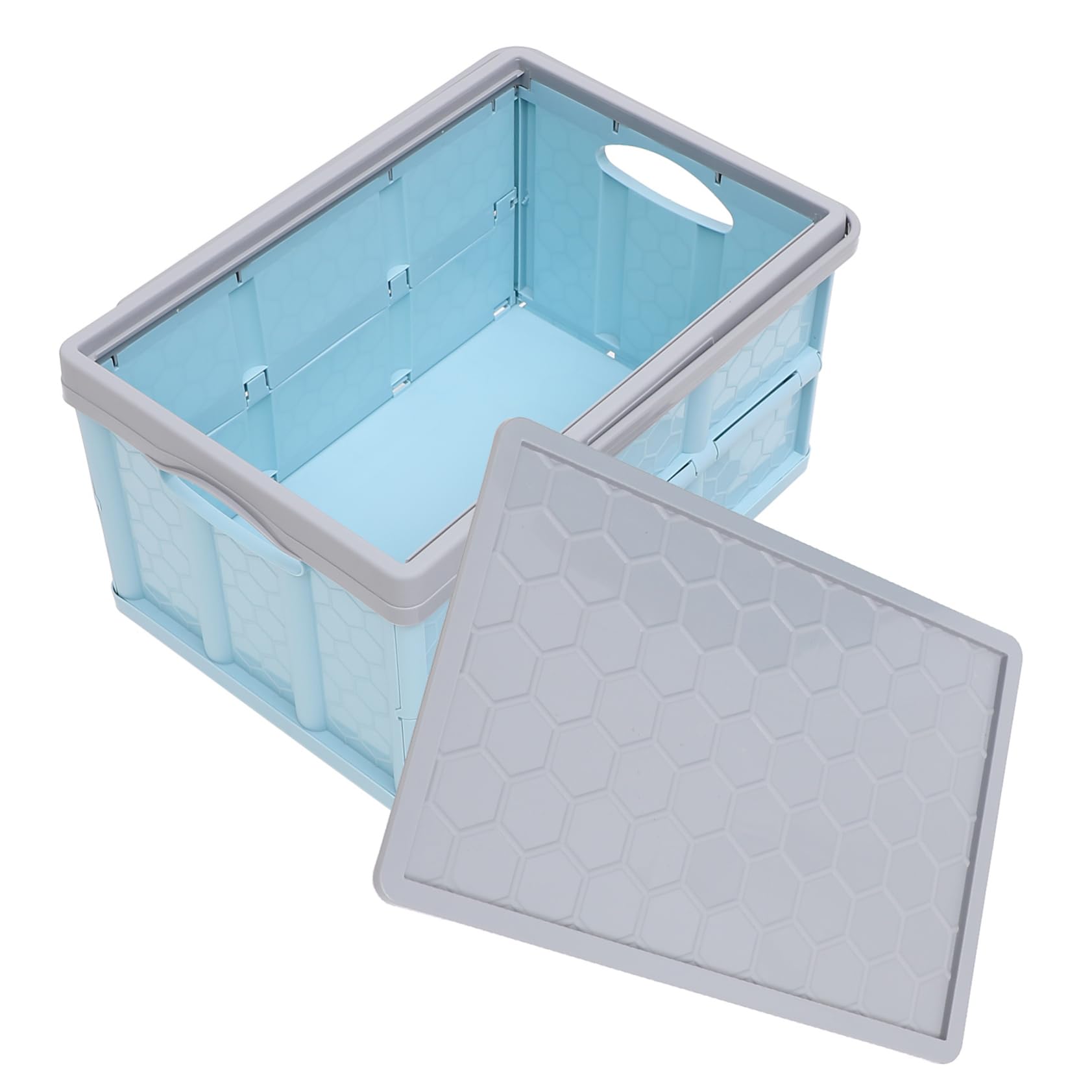 PLAFOPE Caja De Almacenamiento Plegable Grande Con Ruedas Para Ropa y Juguetes Organizador Multiusos Para Dormitorio y Maletero Caja Plástica Resistente Con Tapa Para Ahorro De Espacio