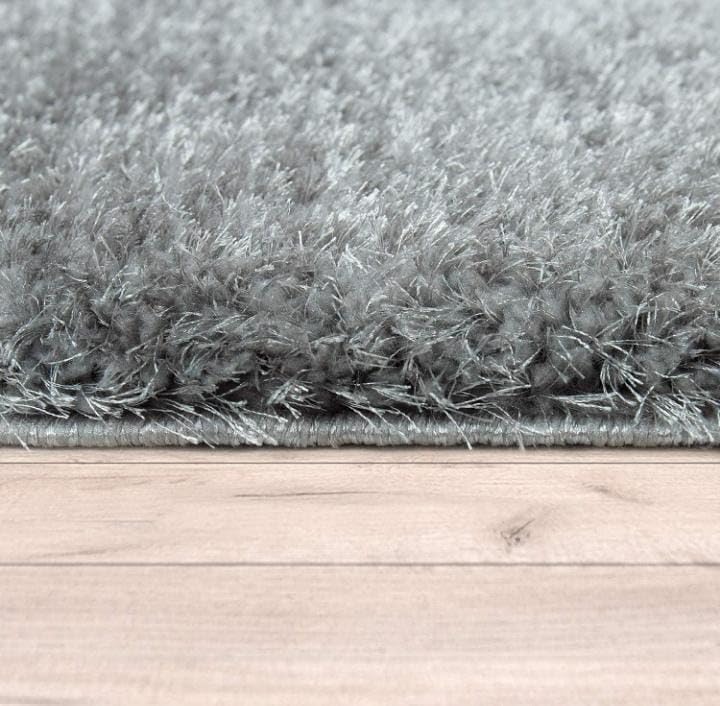 Image of Shaggy Carpet for Living Room Bedroom 2X6 FEET Fluffy Plush Area Rug, Thick Fur Floor Carpet Modern Cozy Rug for Home Decor, Kids Room Bedside Hall, Durable Comfortable Shaggy Rug (Charcoal-Heart)