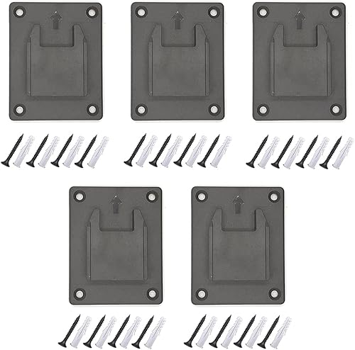 5 paquetes de soportes de herramientas para taladro Dewalt 20 V y apto para herramientas Milwaukee M18 18 V, herramientas de taladro de montaje en