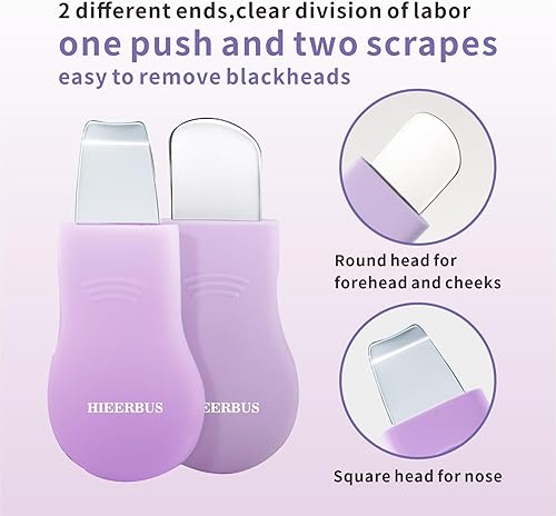 Miniatura 5 de Herramienta removedor de puntos negros, limpiador facial de silicona, 2 en 1, raspador de cepillo de poros de nariz para limpieza profunda, espátula