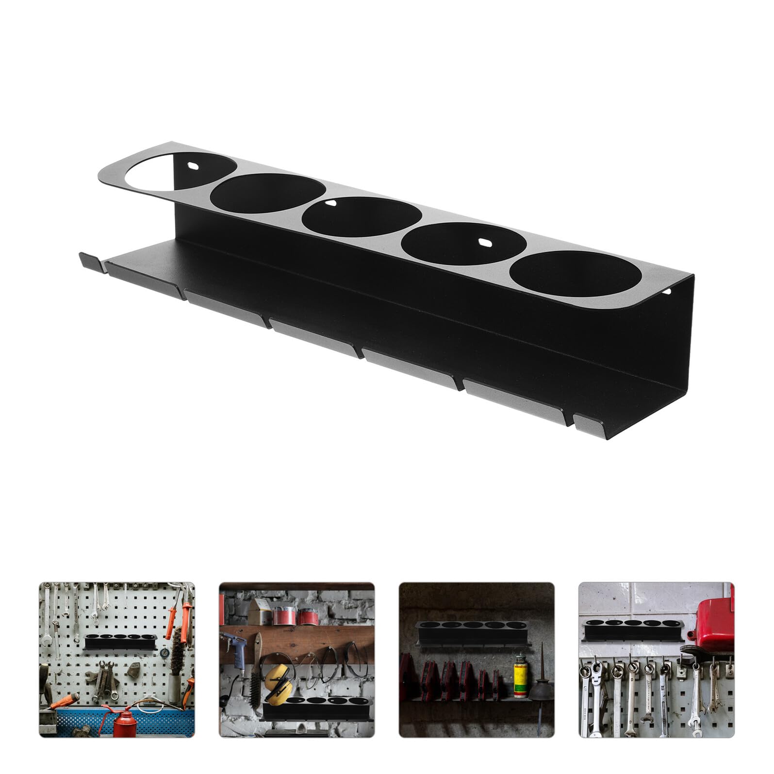 Multifunktionaler Wandhalter Metall Aufbewahrungsbox für Elektrowerkzeuge Werkstatt Organizer Platzsparend Robust Einfach zu Montieren für Garage und Heimwerker