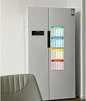 Vista 2 de Diet Cheat Sheet Guía rápida de imanes para nevera, gráficos de referencia para cocina, 6 x 5 pulgadas, 4