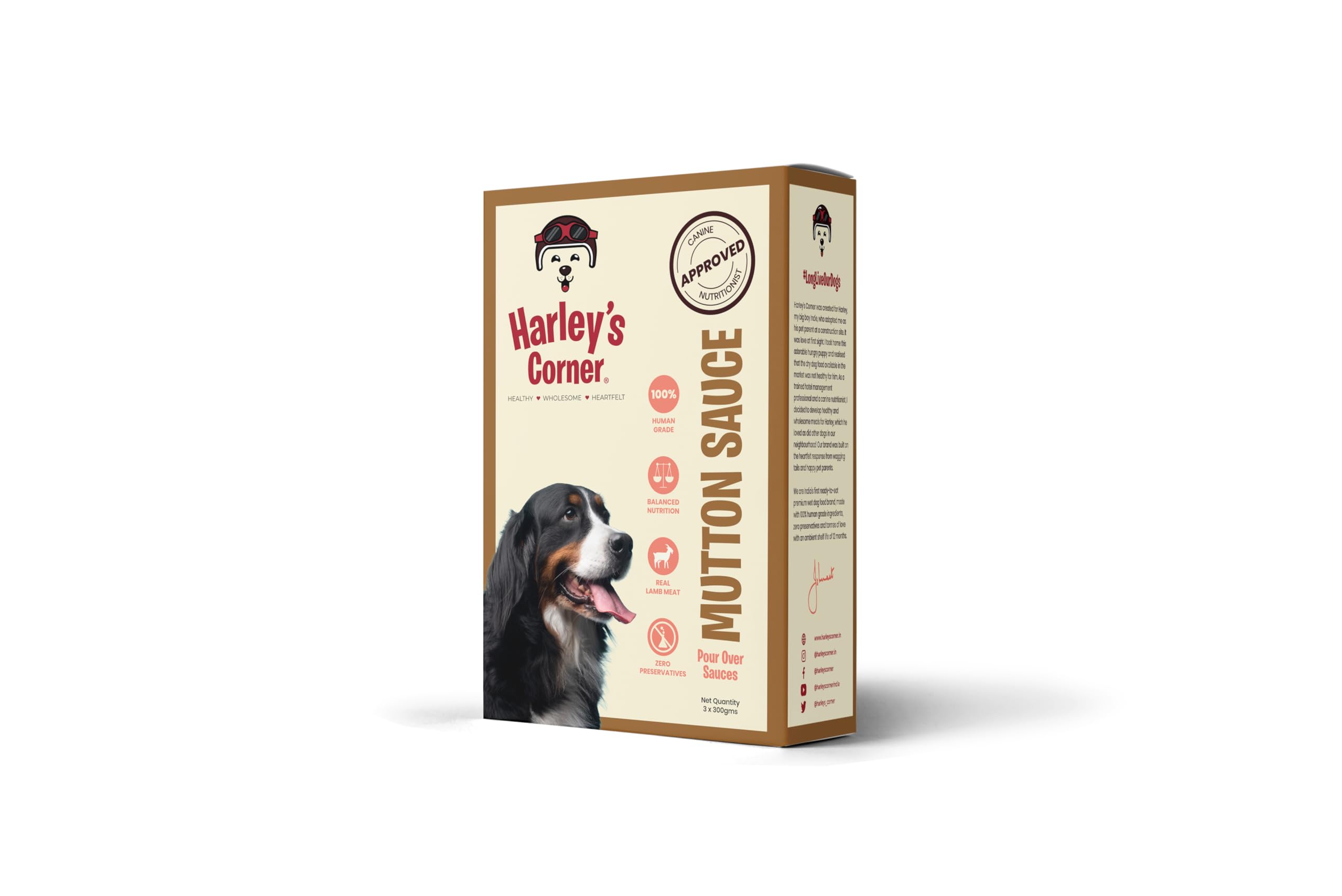 HARLEYS CORNER Mutton Sauce - Meal Topper Dog Food - Pack of 4 (180g Each), Nutritious Flavour Enhancer, Treat - Pack of 4 (180g Each) Nutritious Treat (B0D8TBXJ9W) Amazon Price History, Amazon Price Tracker