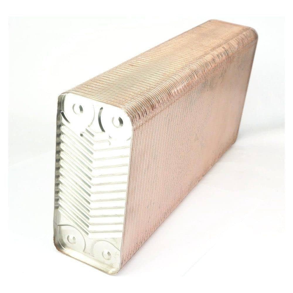 Generic 120 Plates Heat Exchanger Beer Wort Chiller Cooler 304 Stainless Steel for Home Brewing Beer 1.6Mpa, WYC_DJFF_10675