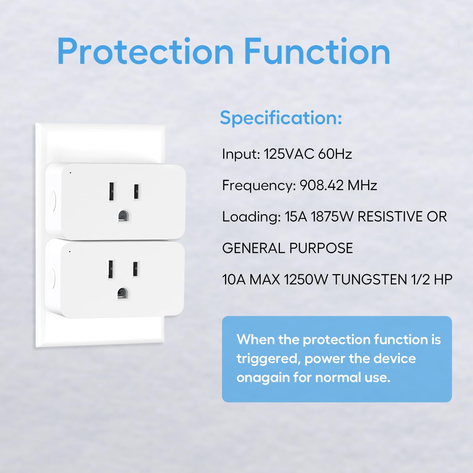 Zwave Plug 800 Series 2 Pack Zwave Outlet Built-in Repeater Range Extender Mini Zwave Smart Plug Work with — view 8