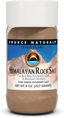 Source Naturals Sal de roca del Himalaya de Crystal Balance Fine Grind, sal gourmet alcalinizante rica en minerales