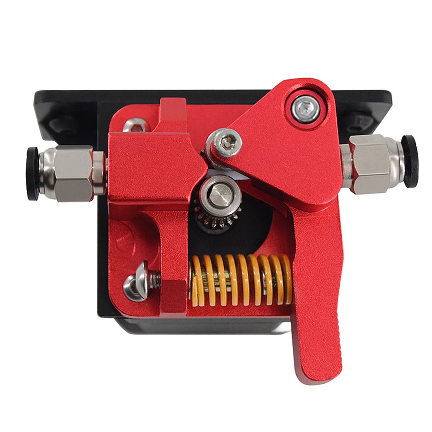 Dual Gear Wytłaczarka do Drukarki 3d Ender 3, Zestaw Dysk Podajnik upgrade, dla Filament 1.75 mm, Kompatybilny z 3d printer CR-10 CR-10S, Ender-3, Ender-3PRO, itp (Czerwony)