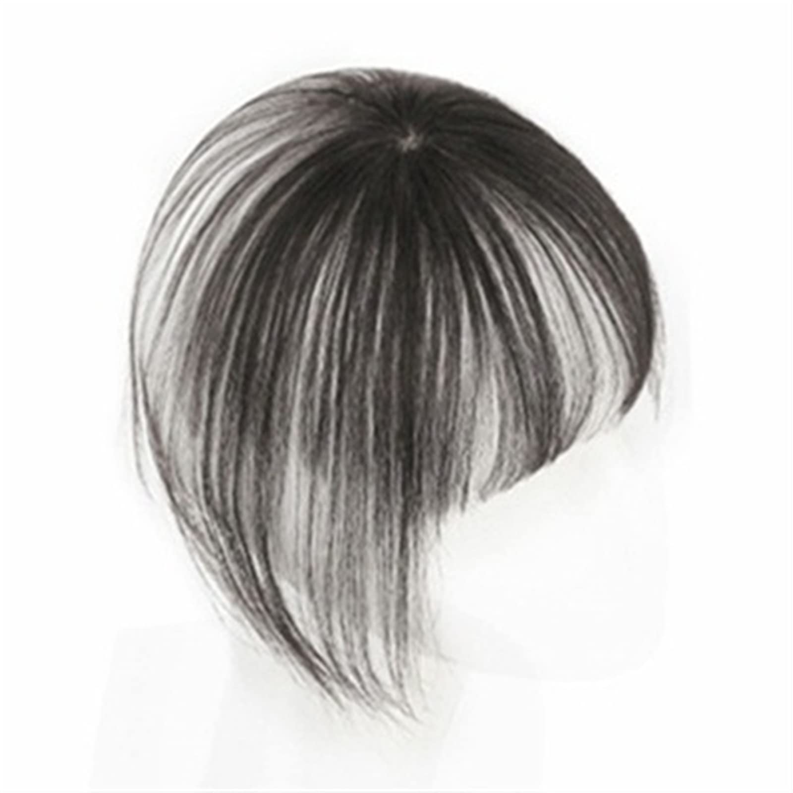 Pinza para el pelo con flequillo Flequillo de cabello humano Flequillo con pieza superior Clip en adorno sin costuras y extensión de flecos Flequillo natural 3D Clip en flequillo Piezas de cabello bra