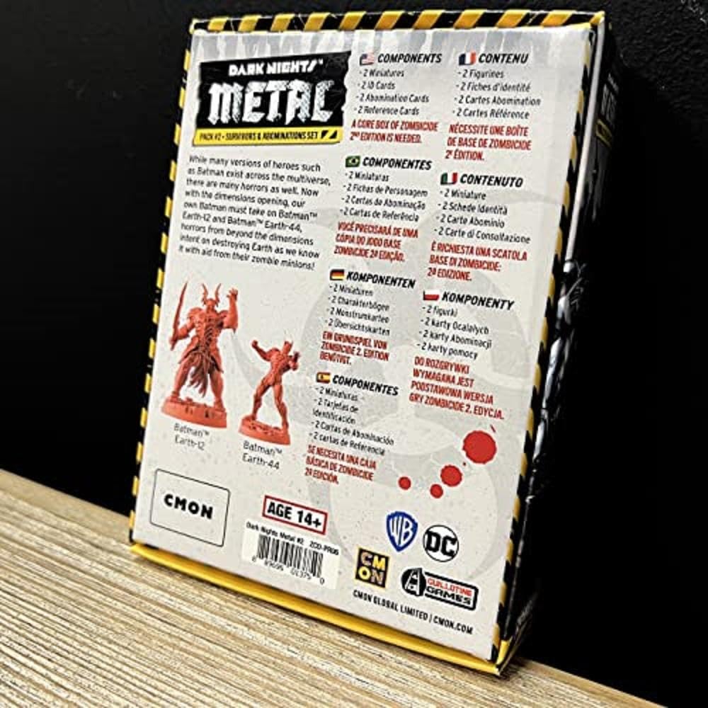 CMON Zombicide Dark Nights Metal Pack #2 | Set of Justice League Miniatures Compatible with Zombicide 2nd Edition Game for Adults | Ages 14+ | 1-6 Players | Average Playtime 60 Minutes | Made