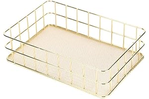 Gold Wire Mesh Basket: Your Storage Solution with Style