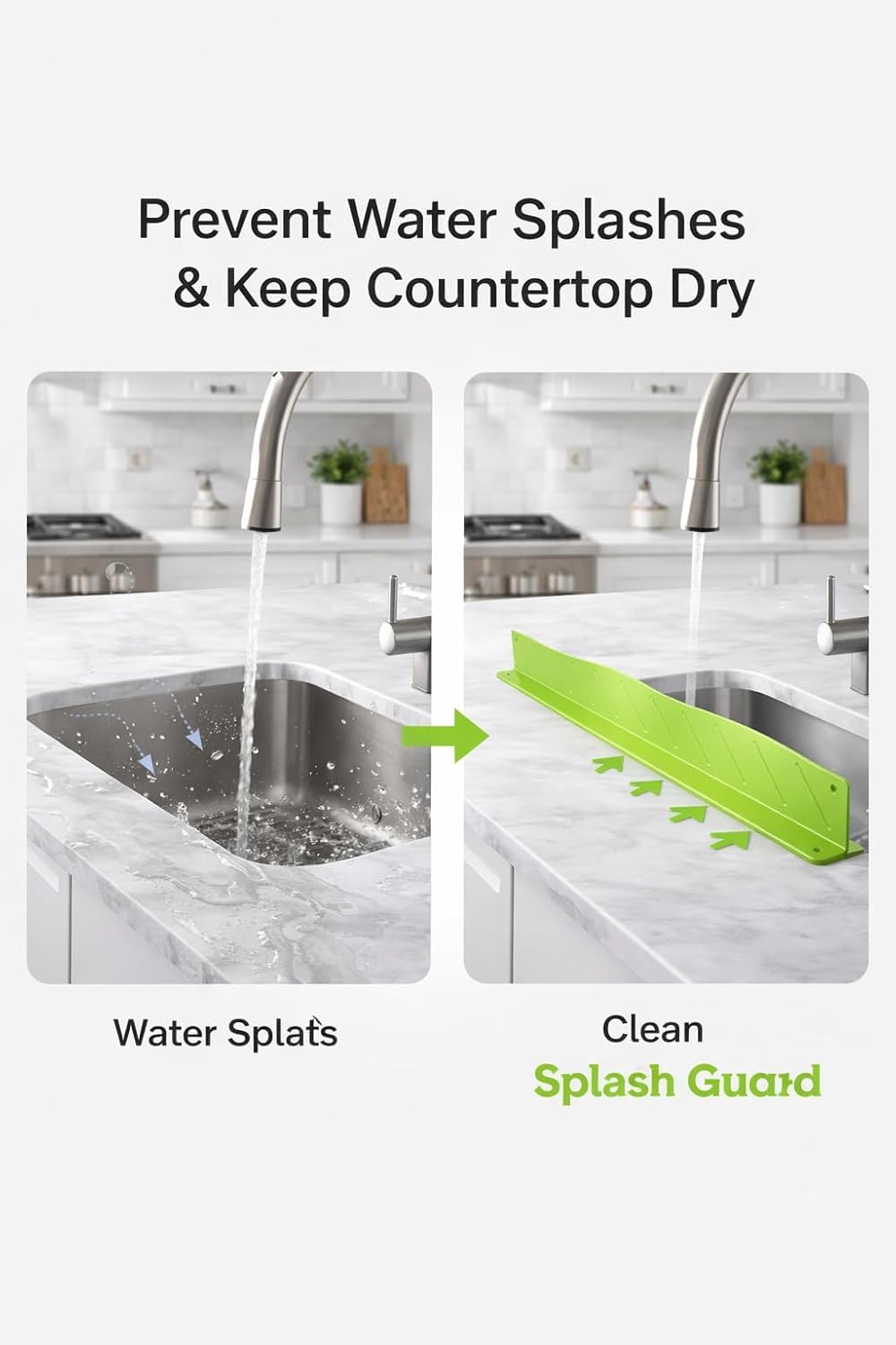 Silicone Sink Splash Guard - Stop Water Splashes! -6