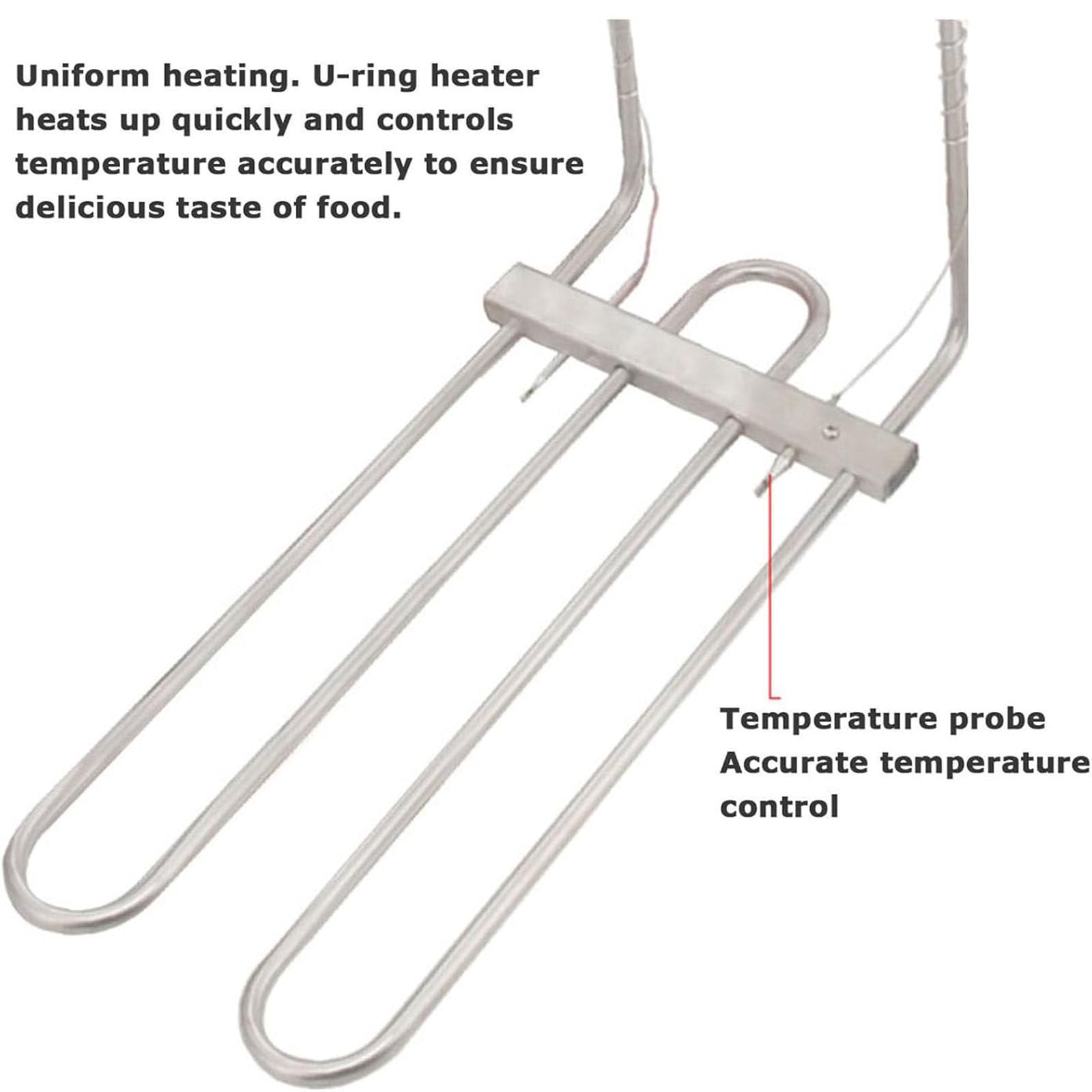 Friggitrice Elettrica da Banco da 25 Litri, Friggitrice elettrica | professionale in acciaio inossidabile 3000W，Temperatura Regolabile, Friggitrice per Corn
