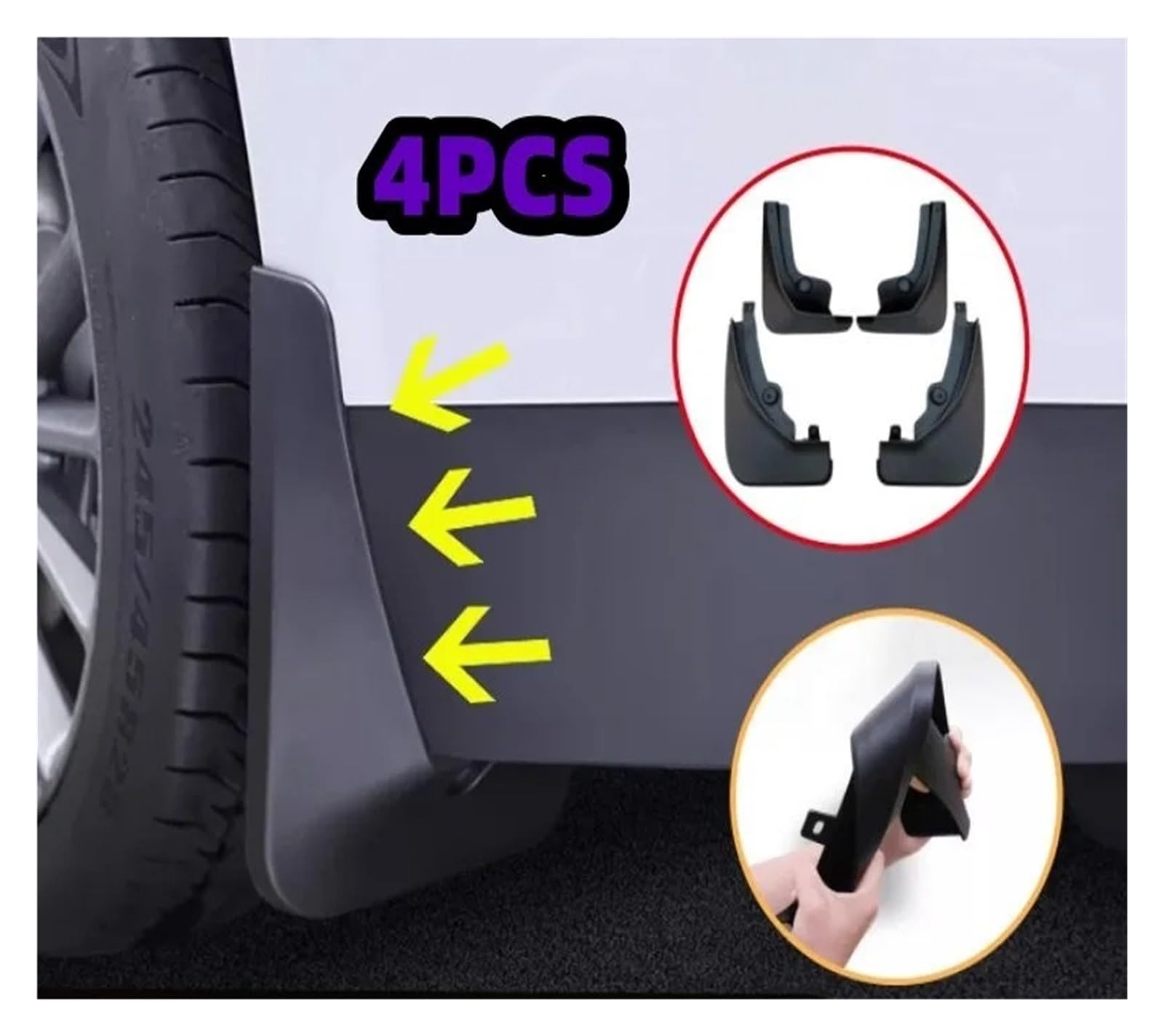 Voiture Mud Flaps pour Peugeot 3008 GT 2017 2018 2019 2020 2021 2022 2023 Garde-Boue Avant Et Arrière Bavettes Avant et Arrière