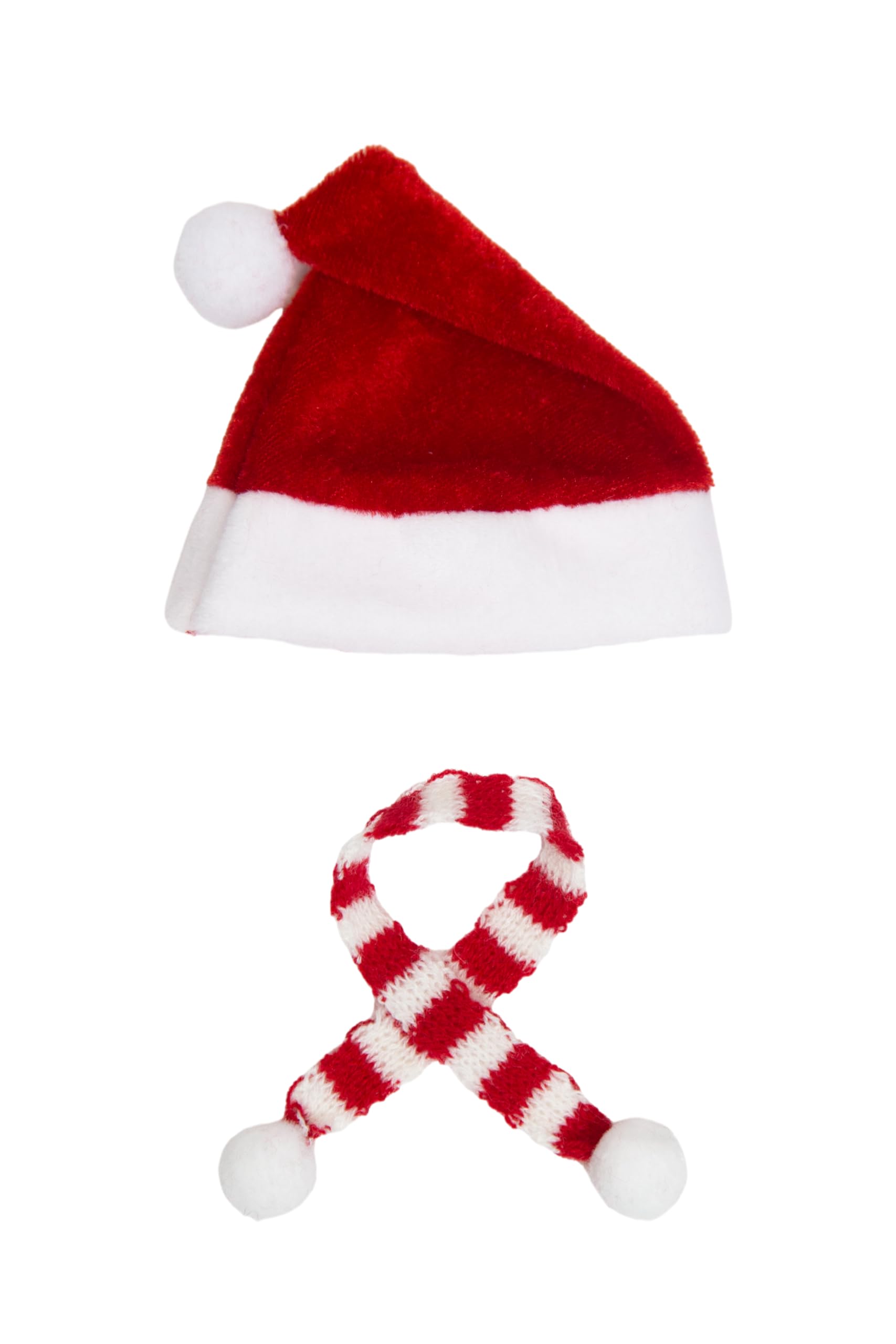 syberwell Costume Set for Eilik robot,Santa Hat and Red White Striped Scarf