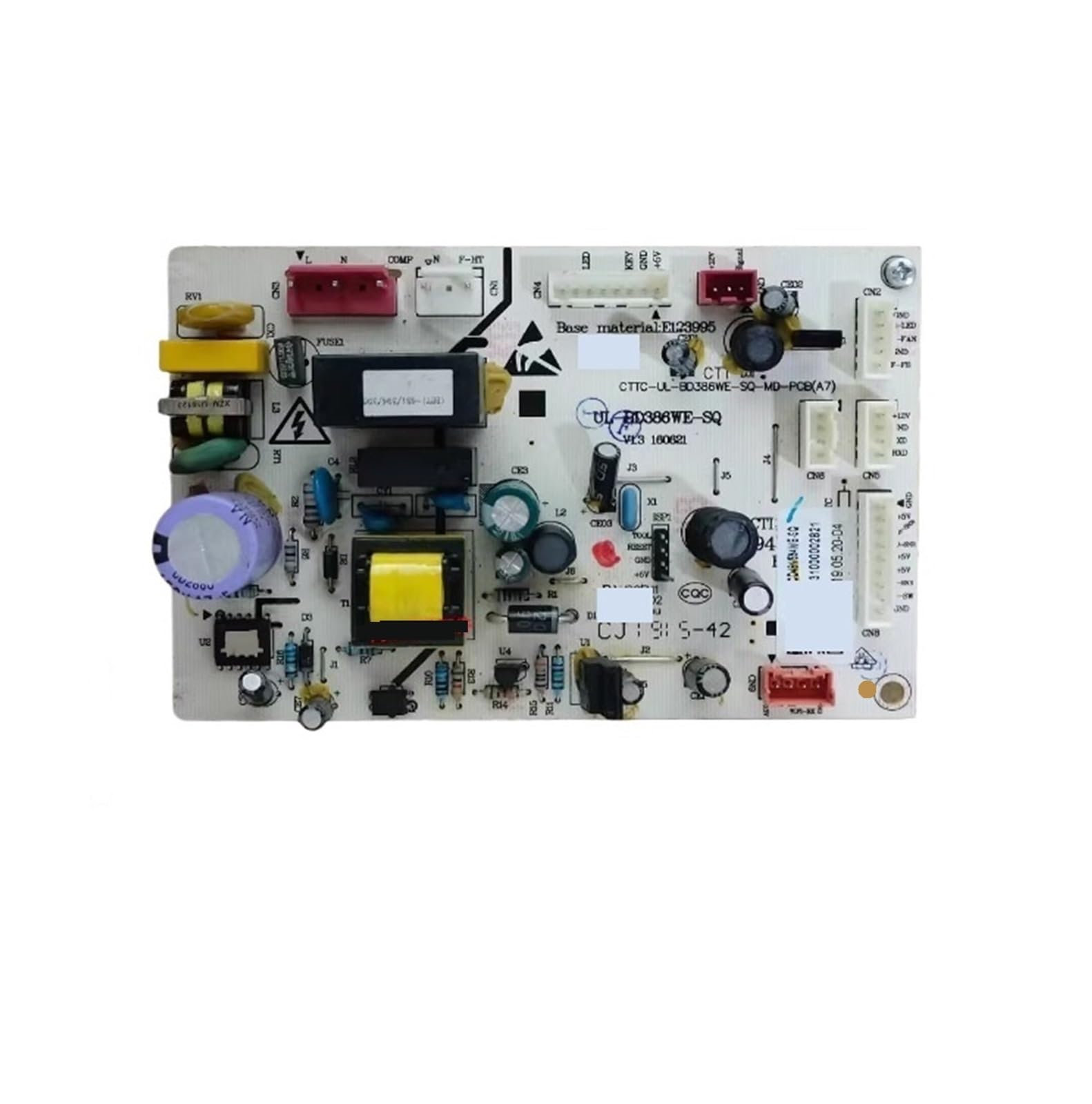 Refrigerator Motherboard,Compatible With Midea Refrigerator Control Board Motherboard UL-BD386WE-SQ-MD-PCB UL-BCD481/594/390WE-SQ 17131000002821