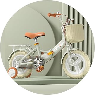 Folding Bicycles Children's Bicycles Boys And Girls Bicycles Folding Bicycles Student Bicycles (Color : Gray, Size : 14 IN)