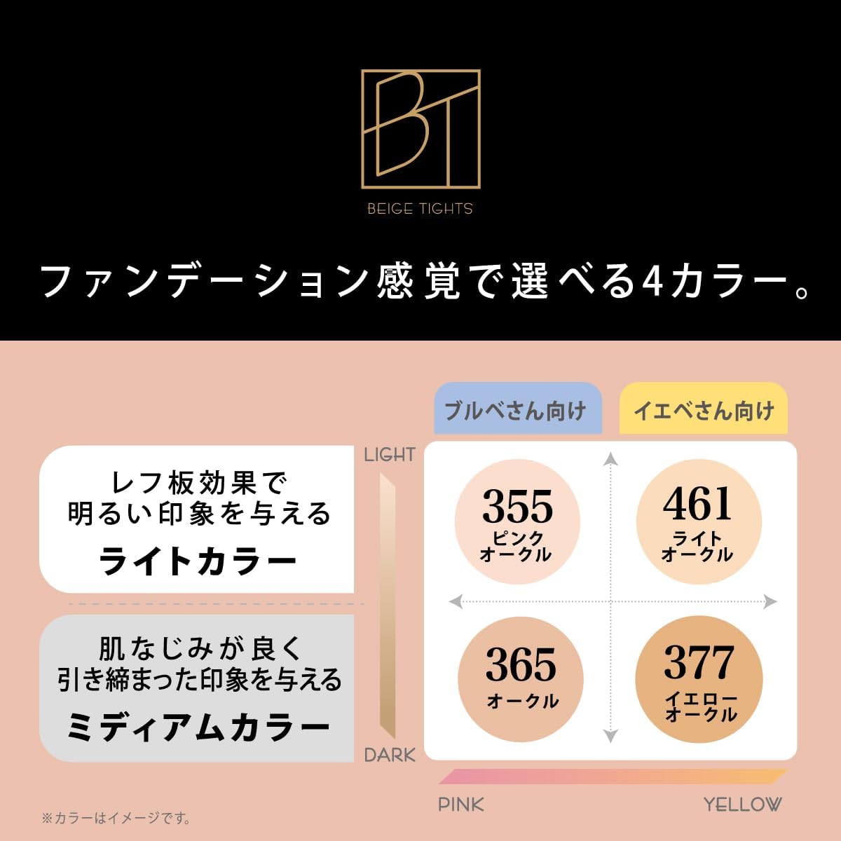 蓄熱ナイロン糸を使用したタイツ