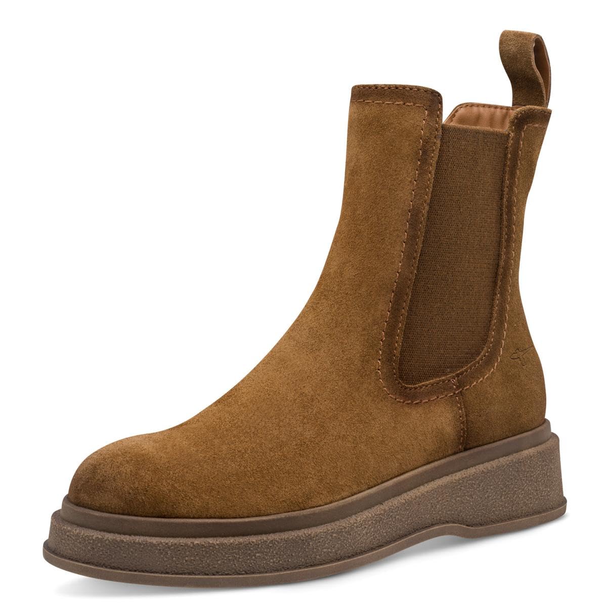 Tamaris Chelsea da donna, piatto, marrone (COGNAC), 42