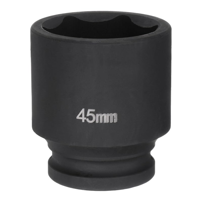 Soquete de impacto sextavado de 45 mm com encaixe de 19 mm (3/4 pol.) HARFINGTON para porca de eixo, 1 peça
