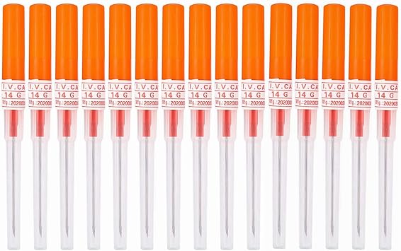 Piercing Needles,15PCS 14G IV Catheter Needles Kit Piercing for IV Start Kits