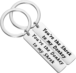 Shrek Inspire Gift You're Donkey to my Shrek Keychain Set Shrek Fans Gift Best Friends gift