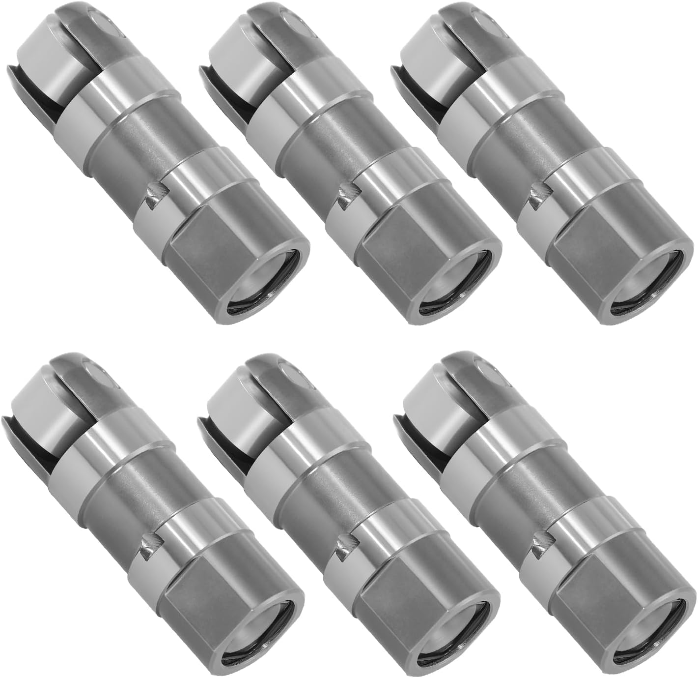 6Pcs F2SZ6500A Hydraulic Valve Lifter For 1985-2008 Ford E150 E250 F150 F250 Mustang for Lincoln for Mazda for Mercury 3.0L 3.8L 3.9L 4.2L 5.0L 5.8L V6 V8 Engine Replaces HT-2205 JB-2205