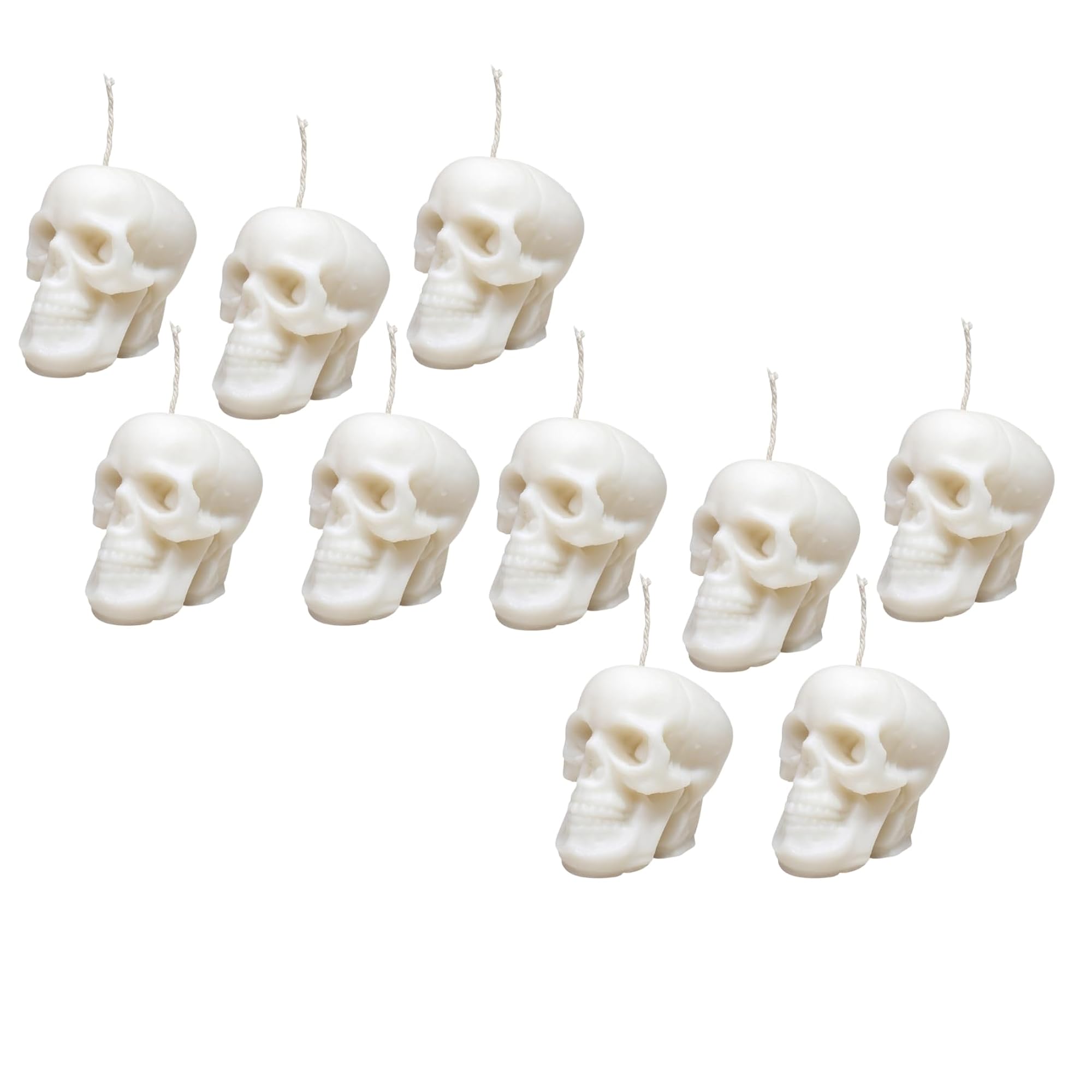 Unscented Black Skull Candle, Small Size