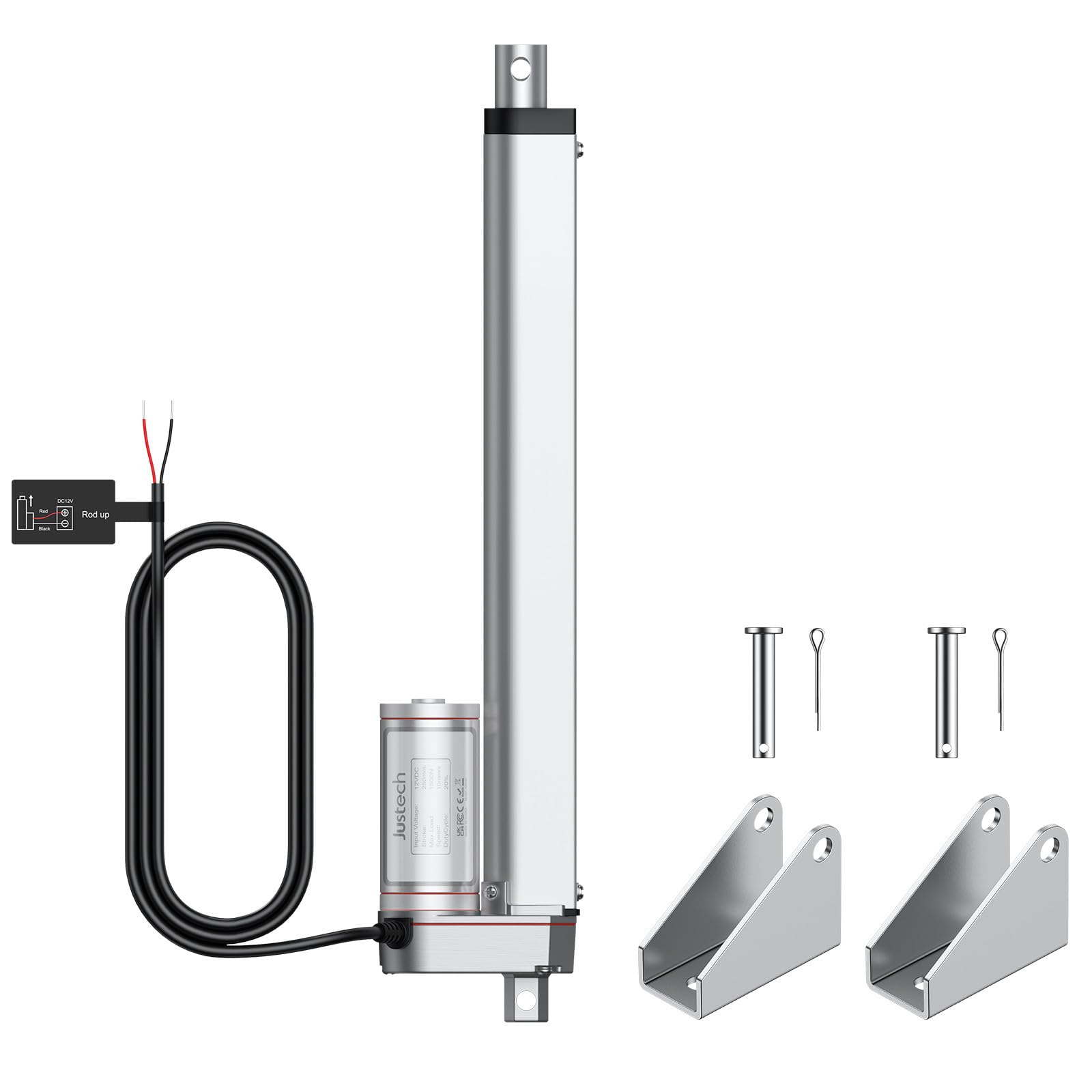 Justech 12V Linear Actuator - 330 LBS Force -11