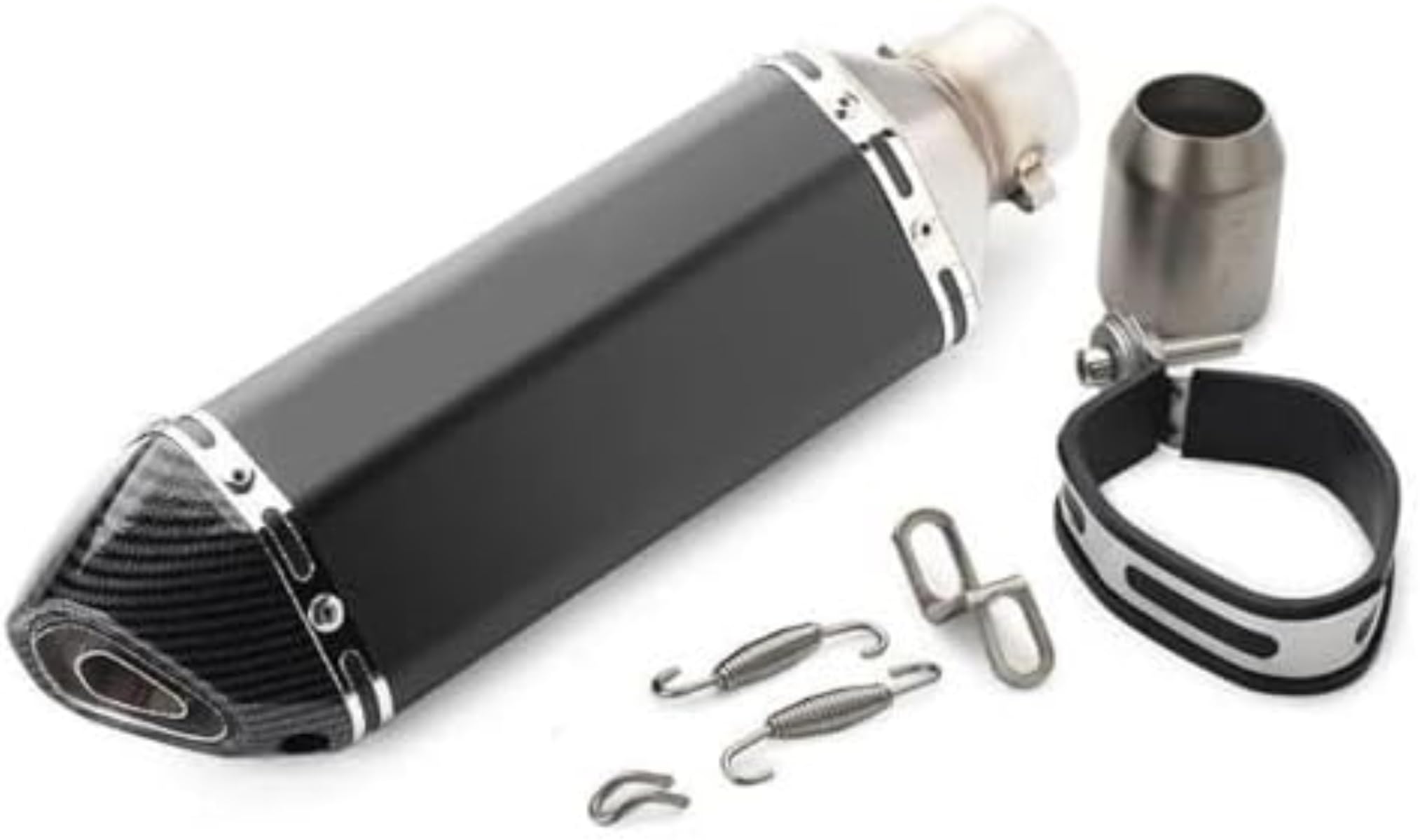 Exhaust Accessories 370mm Motorcycle Exhaust Pipe Muffler Silencer For H-ONDA Msx125 Crf230 For Y-AMAHA R15 Mt07 For KAWASAKI