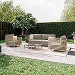 OUTLIV. Lounge Set Tobago 5-teilig Taupe Sand