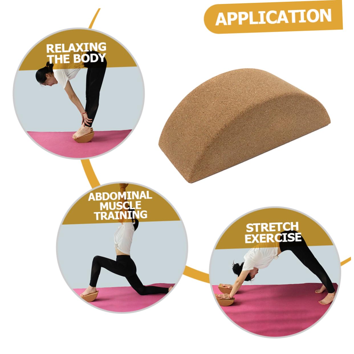 Toyvian Bloque De Yoga Antideslizante Ladrillo De Entrenamiento De Yoga Compacto Para Mejorar El Equilibrio Flexibilidad Pilates y Gimnasia