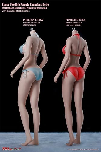 Miniatura 5 de HiPlay TBLeague - Figura de acción sin costuras para niña joven, tipo de cuerpo y busto mediano, escala 16 S34A (palo, sin cabeza)