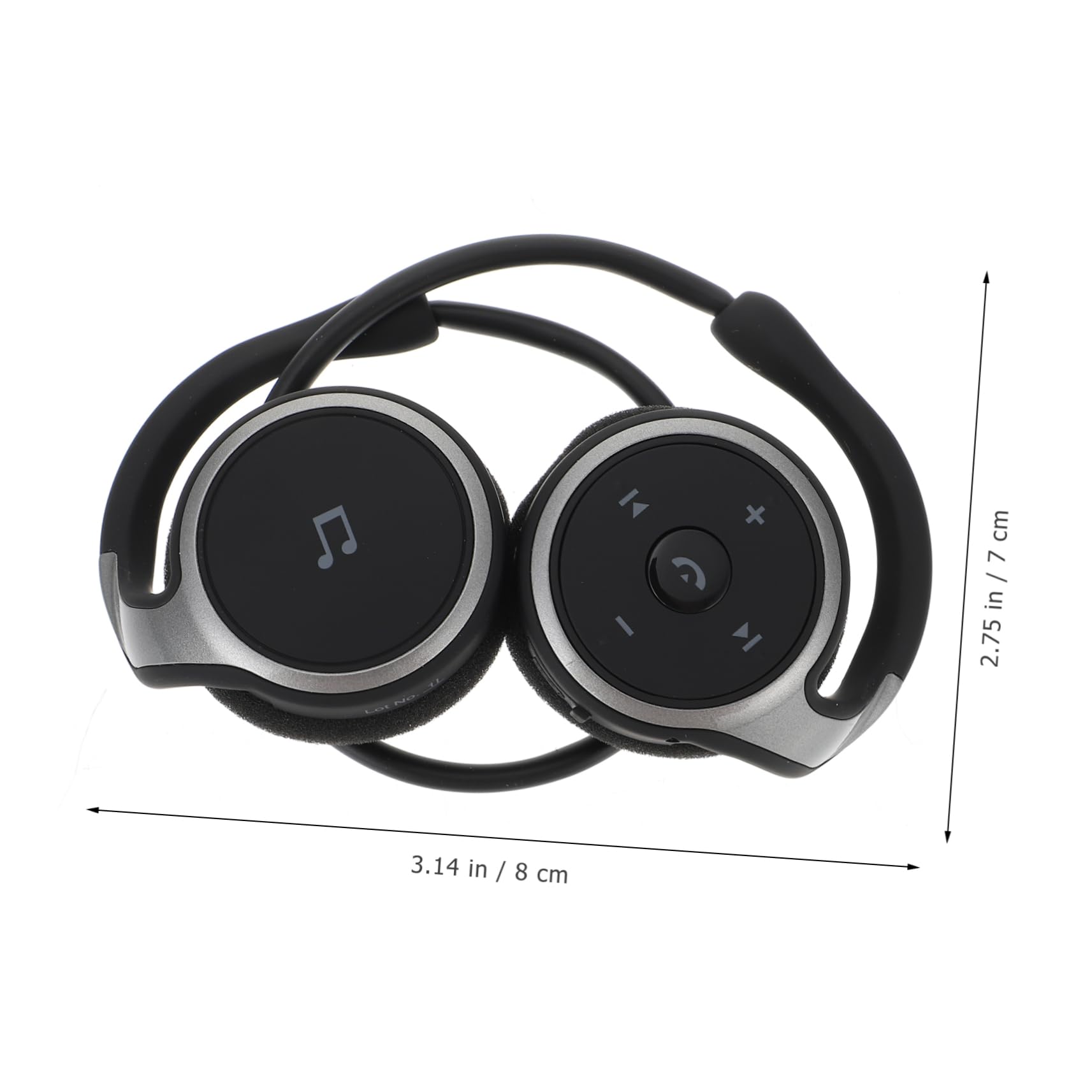 KOMBIUDA Cuffie Auricolari Sport Wireless Headphones Microfono, Leggere in Abs, Design Ergonomico, Comode Occhiali, per Palestra e Allenamento