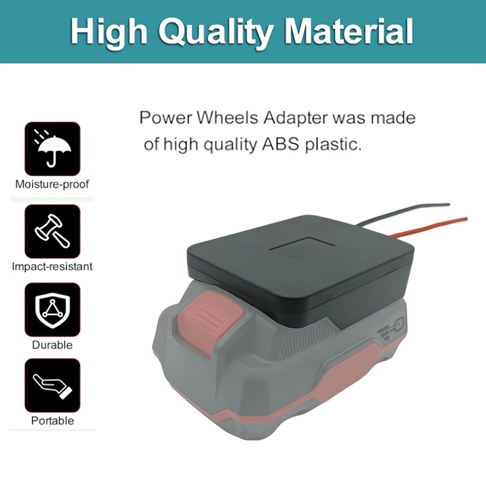Adaptateur de Batterie D'outil électrique pour Batterie au Lithium Parkside X20V Team avec Une Large Application, Adaptateur Universel pour Batterie d'outils électriques