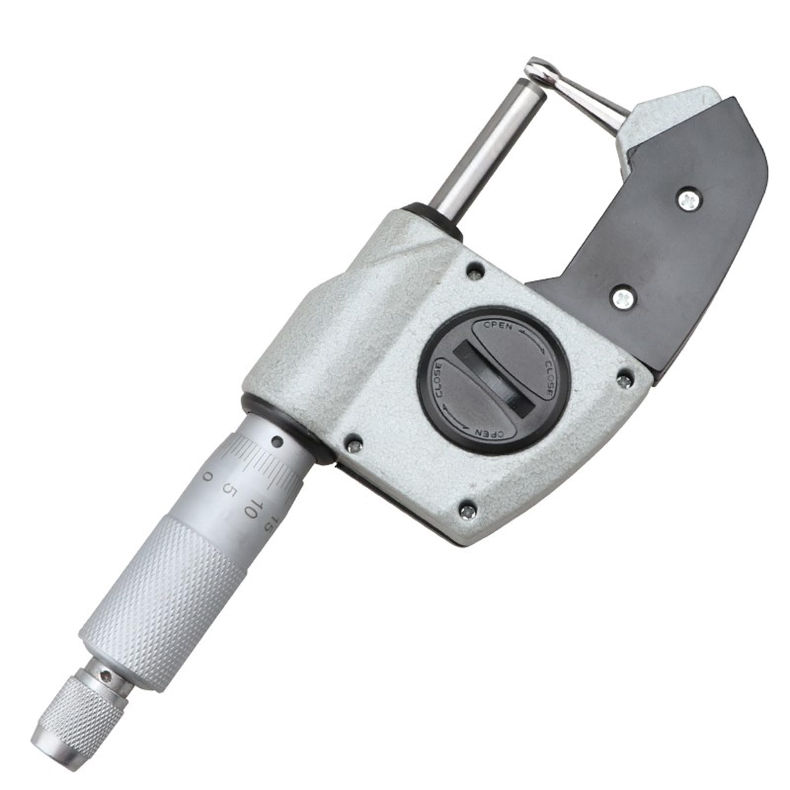 Digitaler Wandstärken-Mikrometer 0–25 mm – Feinmessgerät mit gebogener Messfläche, 0,001 mm Auflösung, LCD-Anzeige, für Rohre & Hülsen