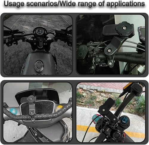 Miniatura 7 de Soporte de teléfono para motocicleta, soporte para manillar de motocicleta, soporte de teléfono para bicicleta, soporte para teléfonos inteligentes,