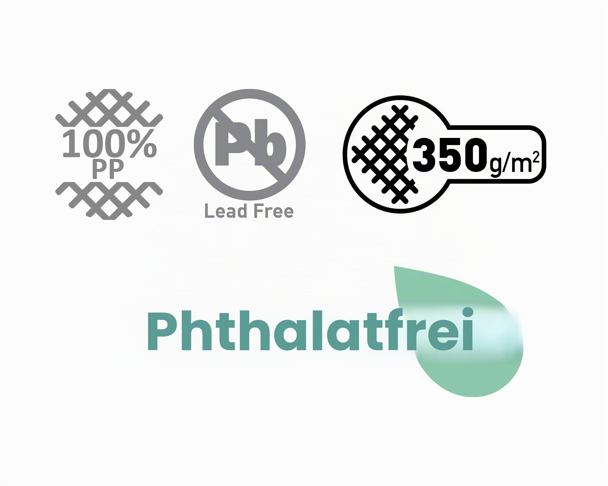Brunner Zeltteppich Balmat Premium, 7 x 2,5 m grau, weiß