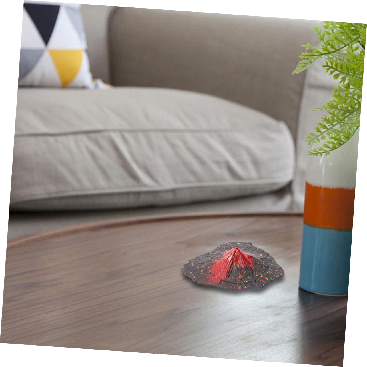 Anneome 6pcs Volcano Model Plastic Volcano Model Simulation Ornament Landscape Decoration