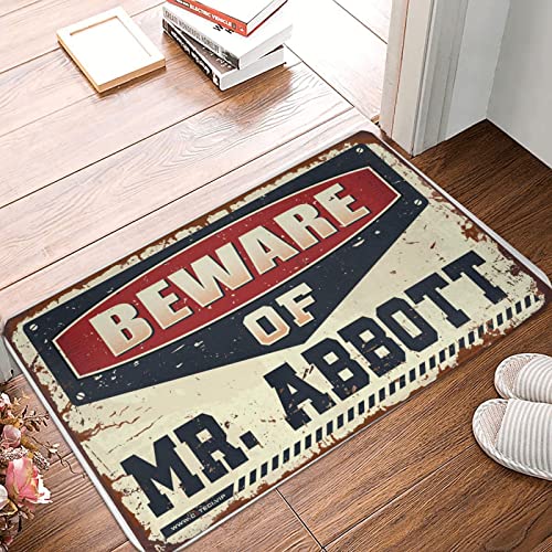 Tapis de porte d'entrée extérieur Mr Abbott 50x80 cm
