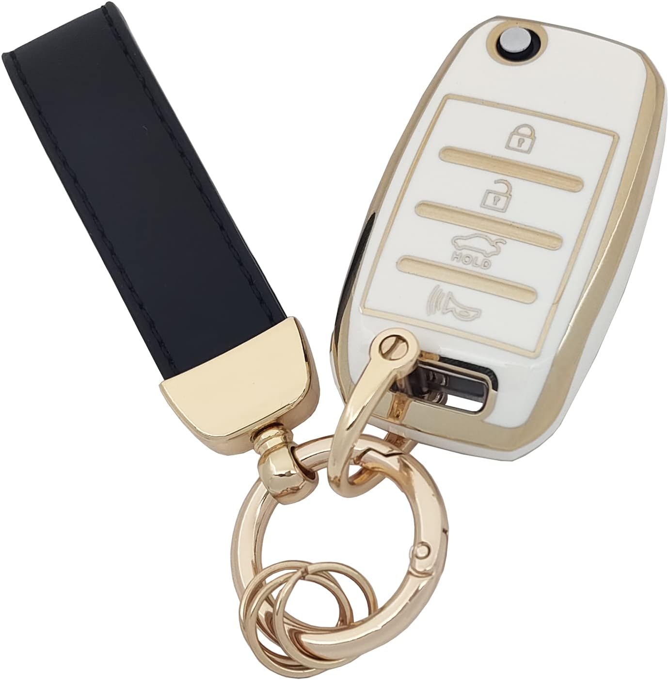 TPU Key Fob Cover fit for Kia Sorento Sportage Rio Soul Forte Optima Carens Picanto Flip Keyless Entry Key Fob image 3