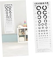 Vista 8 de Mobestech Tabla de ojos de 1 pieza Gráfico de pared Gráfico de ojos Snellen Tabla de examen visual Tabla de ojos de plástico de pared Tabla de ojos