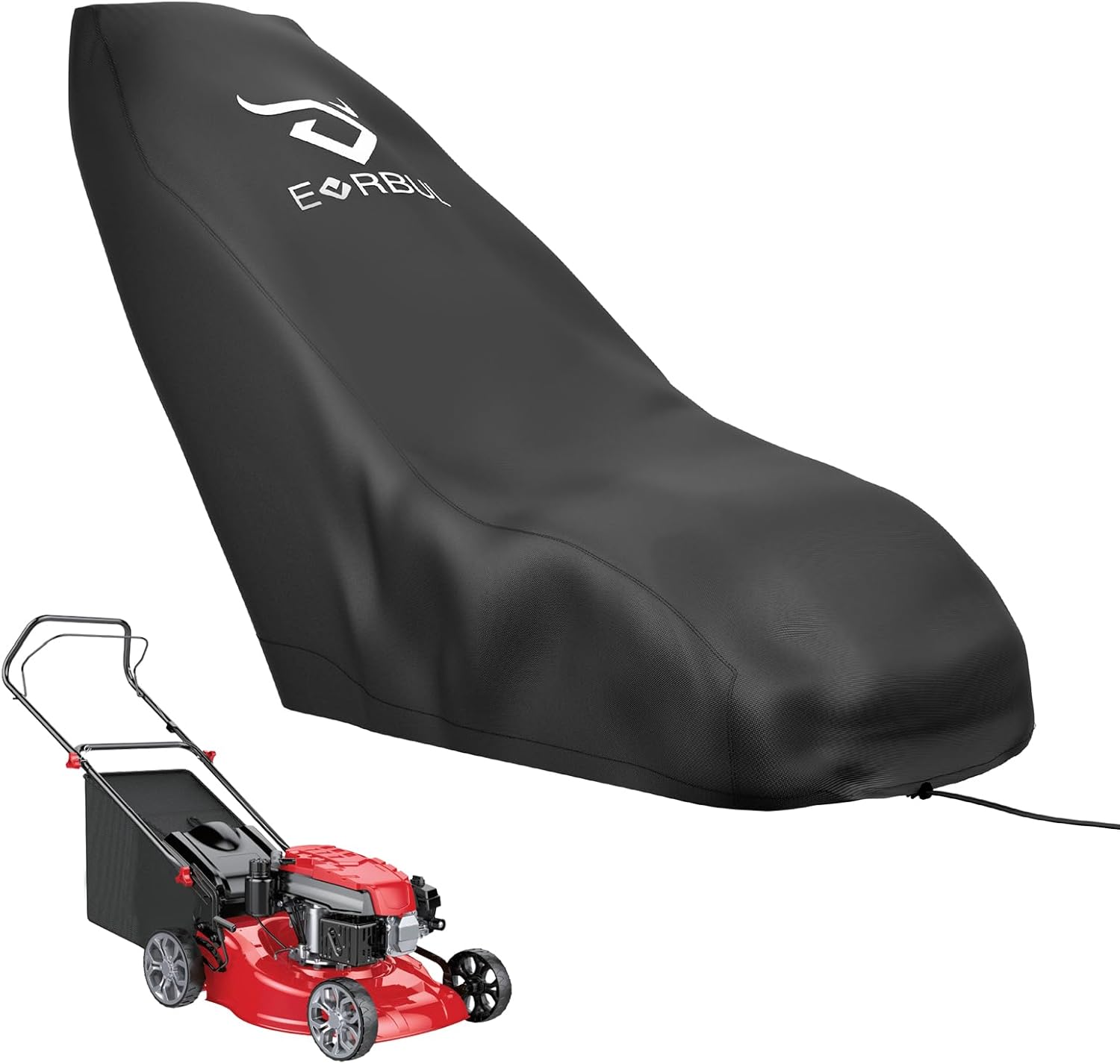 EVRBUL Push Lawn Mower Cover, Heavy Duty Waterproof 420D Outdoor Walk Behind Lawn Mower Covers, Rain,UV, Dust,Sunproof,Windproof with Drawstring & Portable Storage Bag