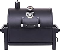 Oklahoma Joe's Rambler Portable Tabletop Charcoal Grill - 218 sq in, Height-Adjustable Tray, Temp Gauge for Camping & Tailgating